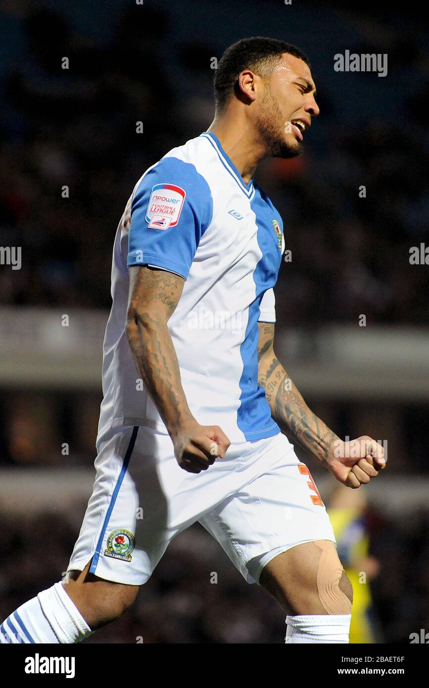 Colin Kazim-Richards von Blackburn Rovers hat eine verpasste Chance Stockfoto