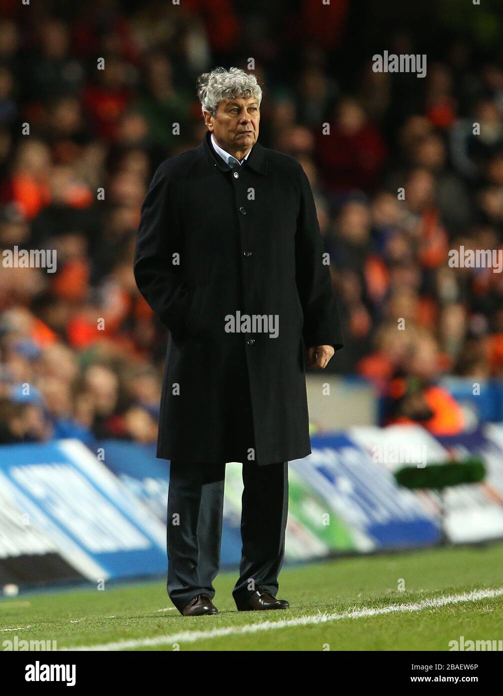 Shakhtar Donezks Manager Mircea Lucescu Stockfoto