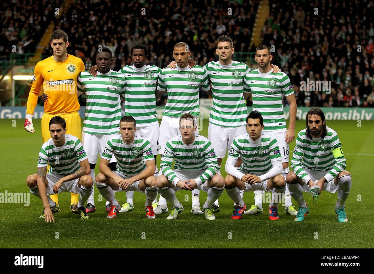 Mannschaftsgruppe Celtic Stockfoto