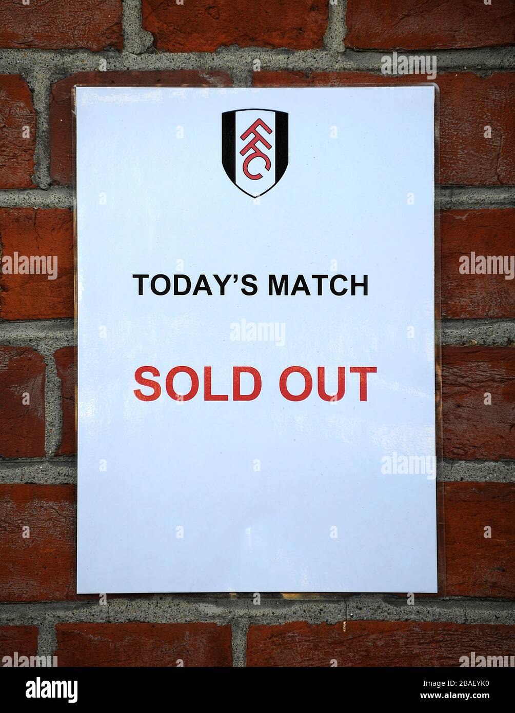 Gesamtansicht der Craven Cottage Stockfoto
