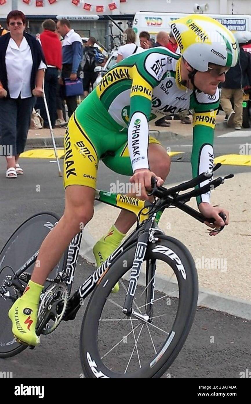 Floyd Landis of Phonak während der Tour de France 2005, Prologue Cycling Race, Fromentine - Noirmoutier-en-l'Île (19 km) am 14. JULI 2005 in Fromentine, Frankreich - Foto Laurent Lairys/DPPI Stockfoto