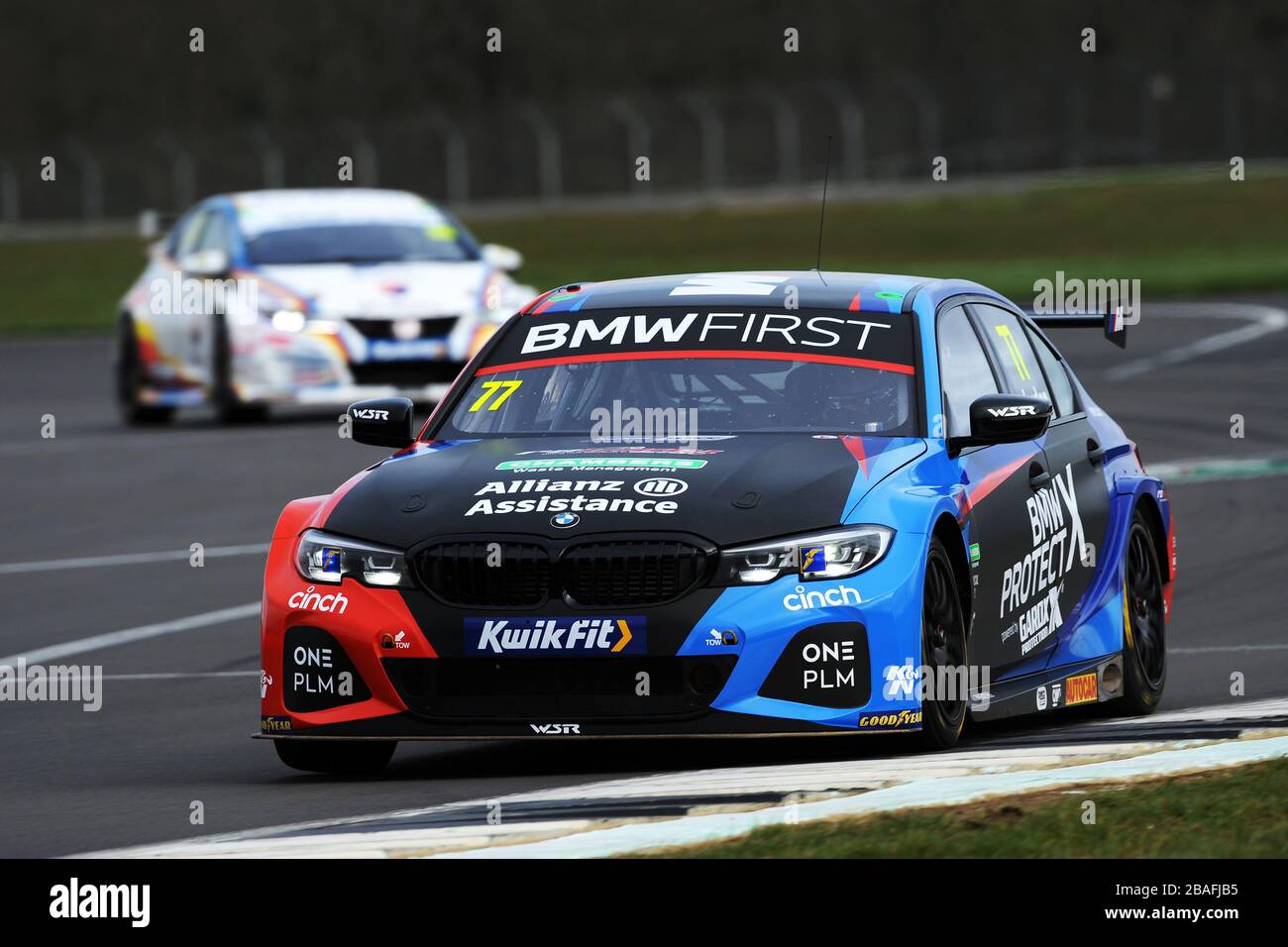 Andrew Jordan (GBR) Team BMW BMW 330i M Sport auf dem Silverstone BTCC Media Day Stockfoto