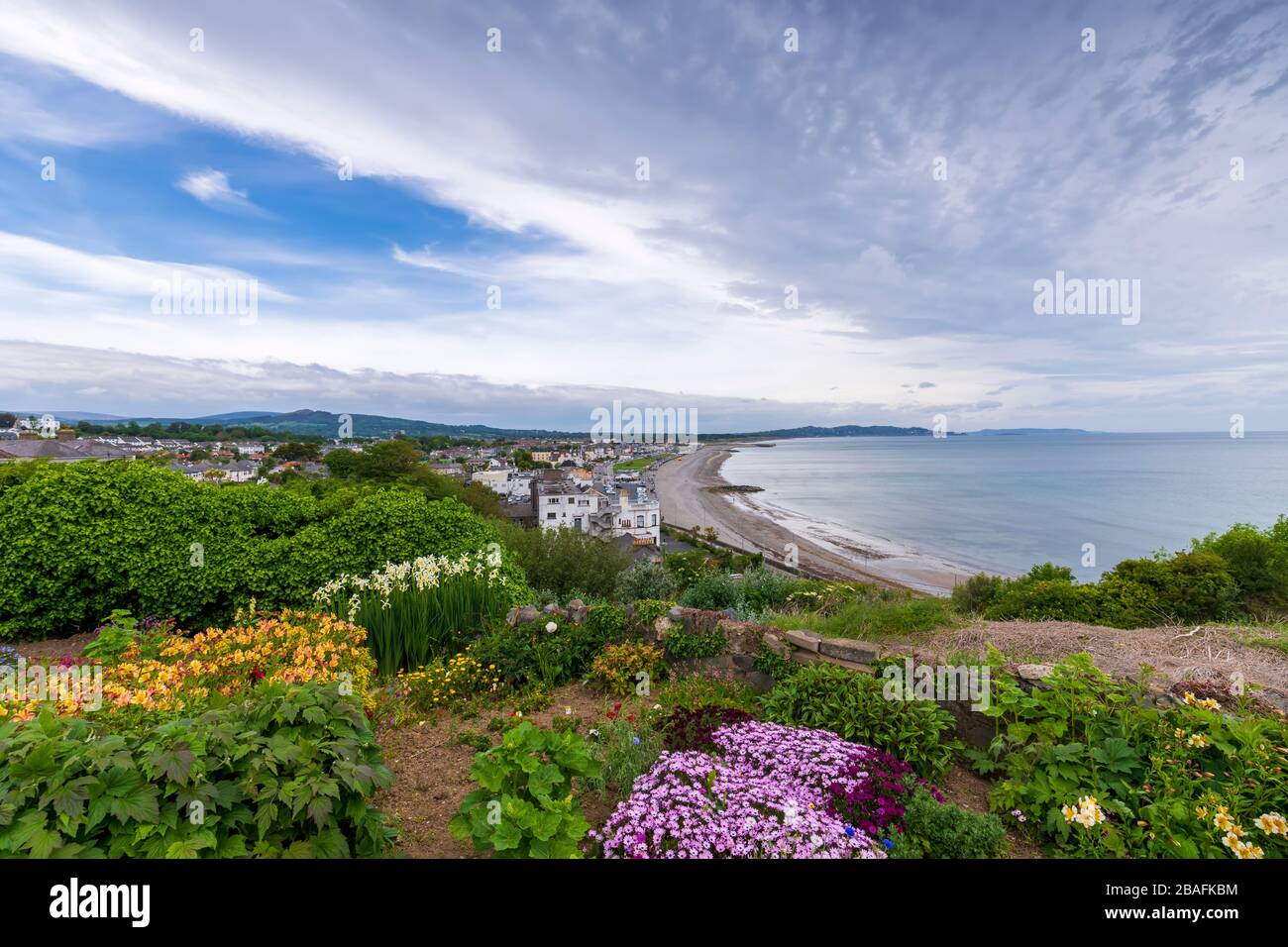 Blick auf Bray Head im Bezirk Wicklow Ireland Stockfoto