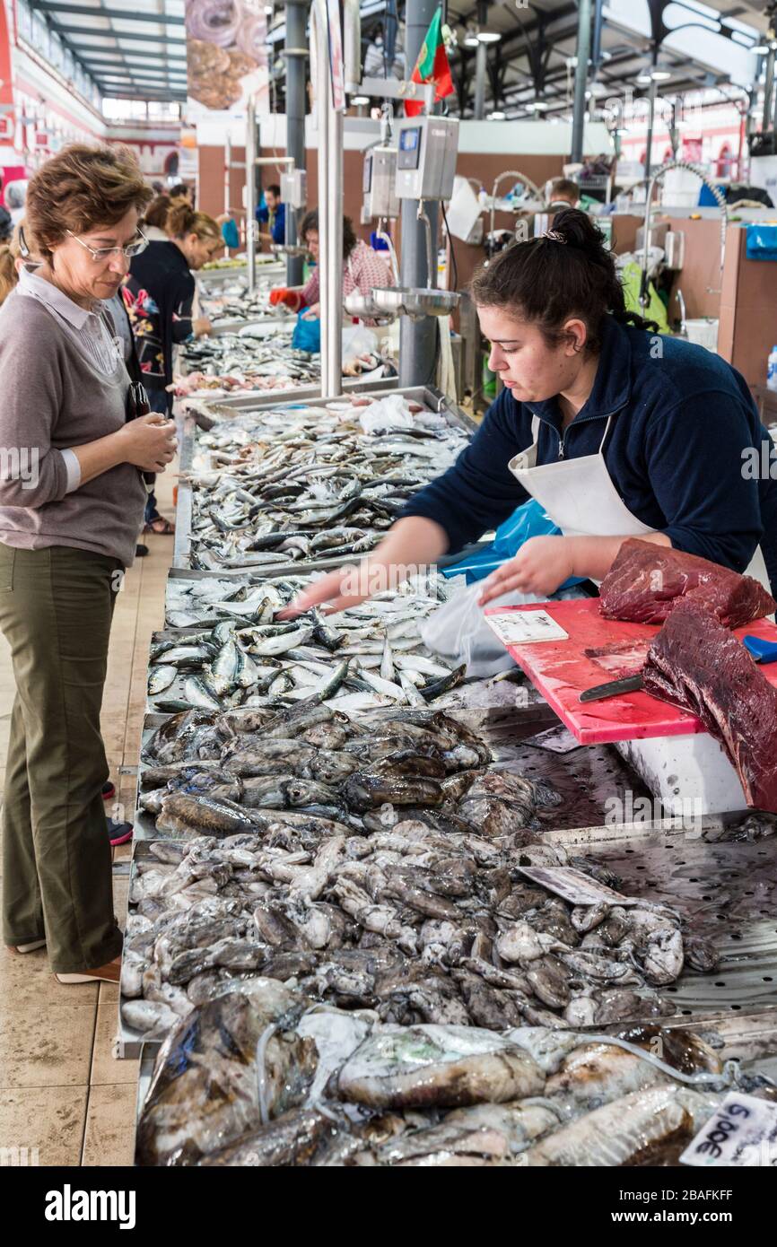 Fischmarkt, Loulé, Algarve, Portugal Stockfoto