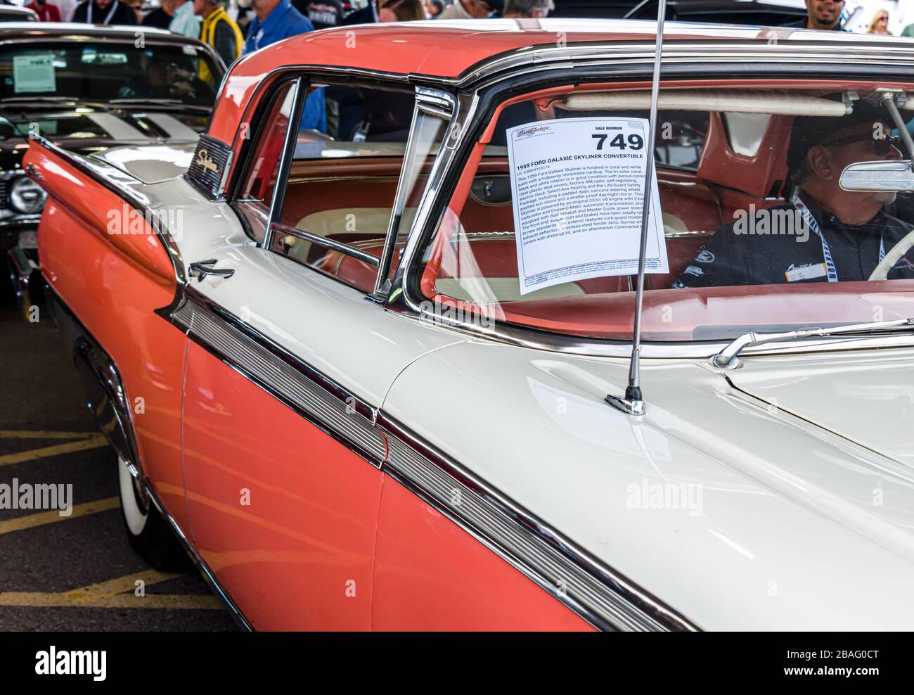 2019 Barrett-Jackson Scottsdale Auction, 1959 Ford Galaxie Skyliner Stockfoto