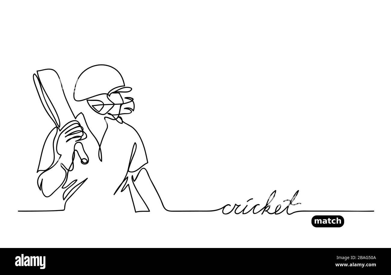 Cricket vector simple background. Stock Vektor