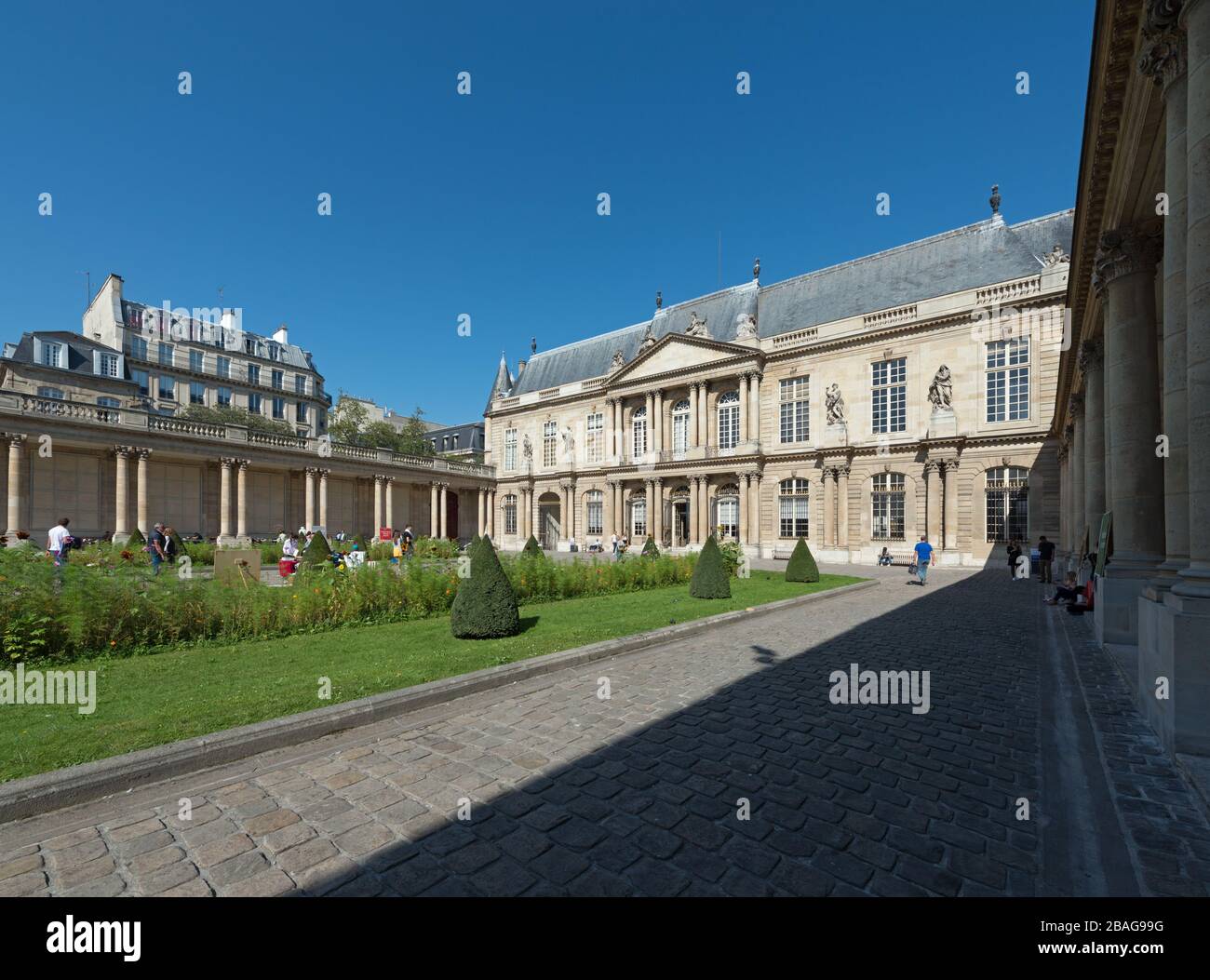 Gebäude des Nationalarchivs (Museum für französische Geschichte), Marais, Paris, Frankreich Stockfoto