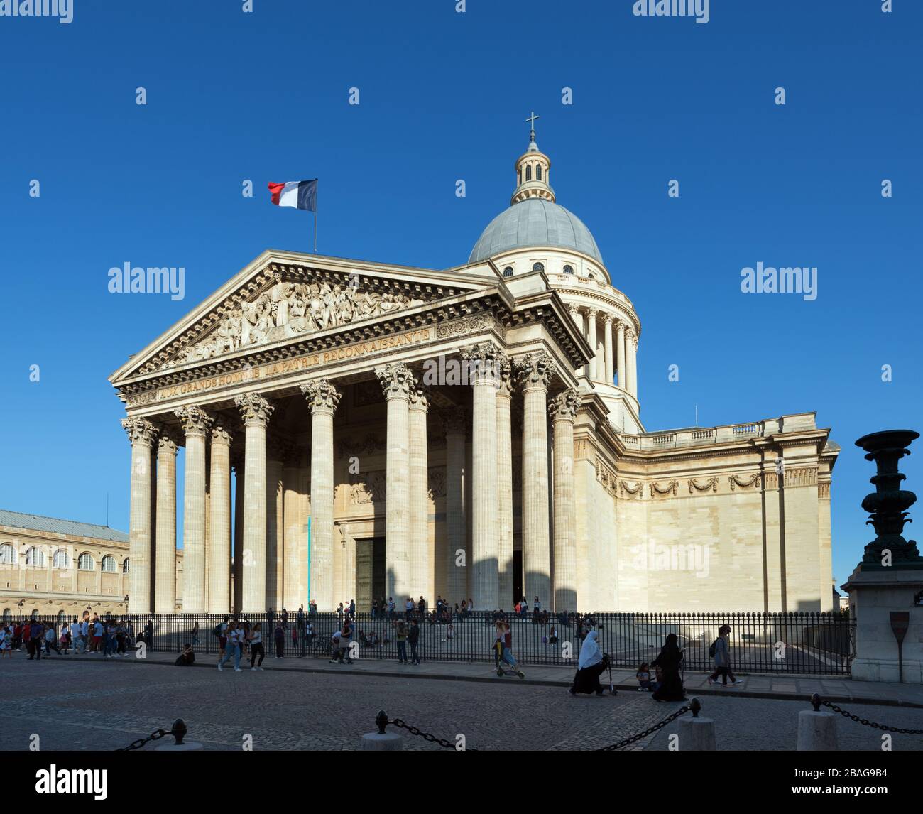 Pantheon in Paris, Frankreich. Place du Panthéon Stockfoto