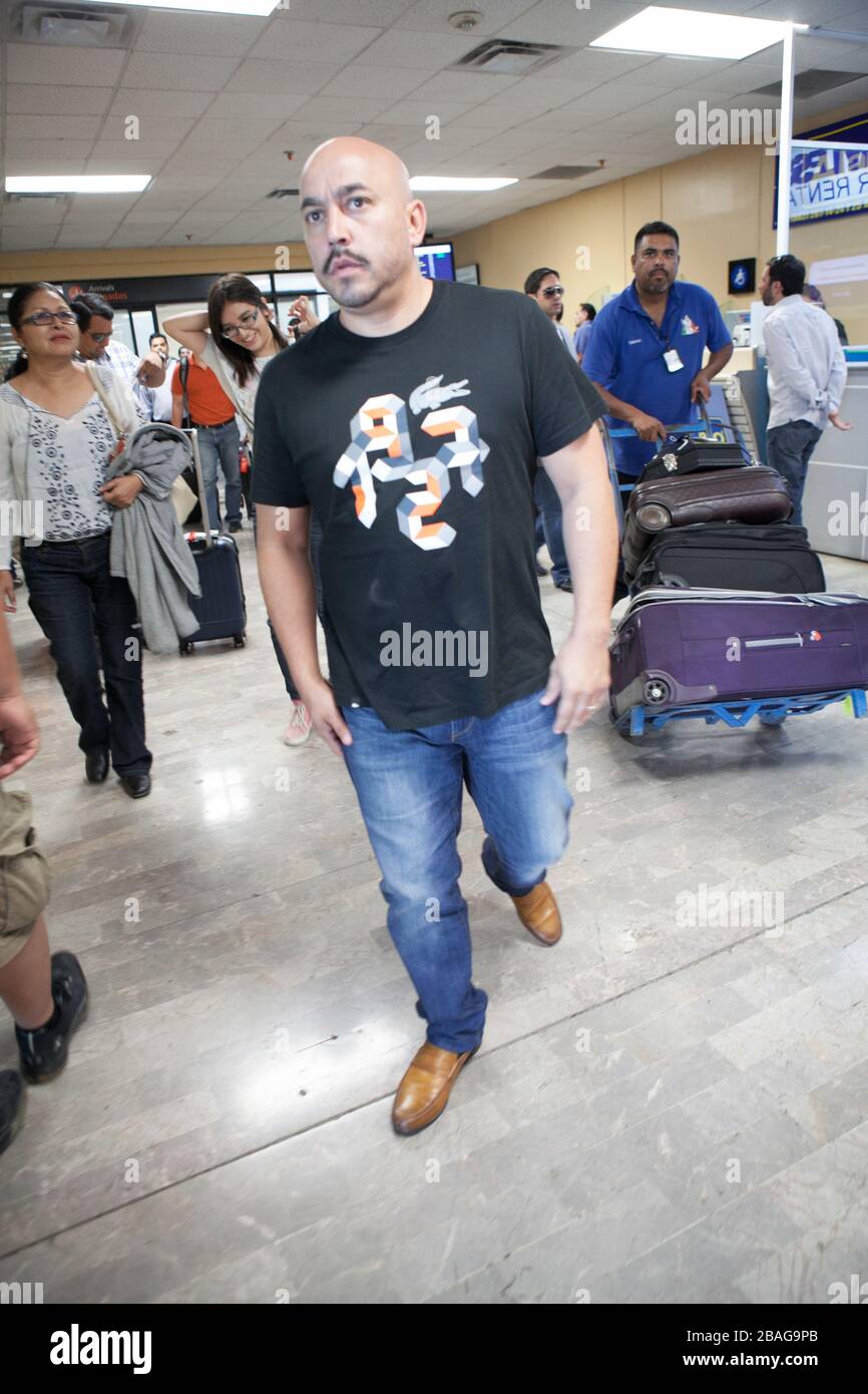 Lupillo Rivera en el Aeropuerto de Hermosillo, Sonora Stockfoto