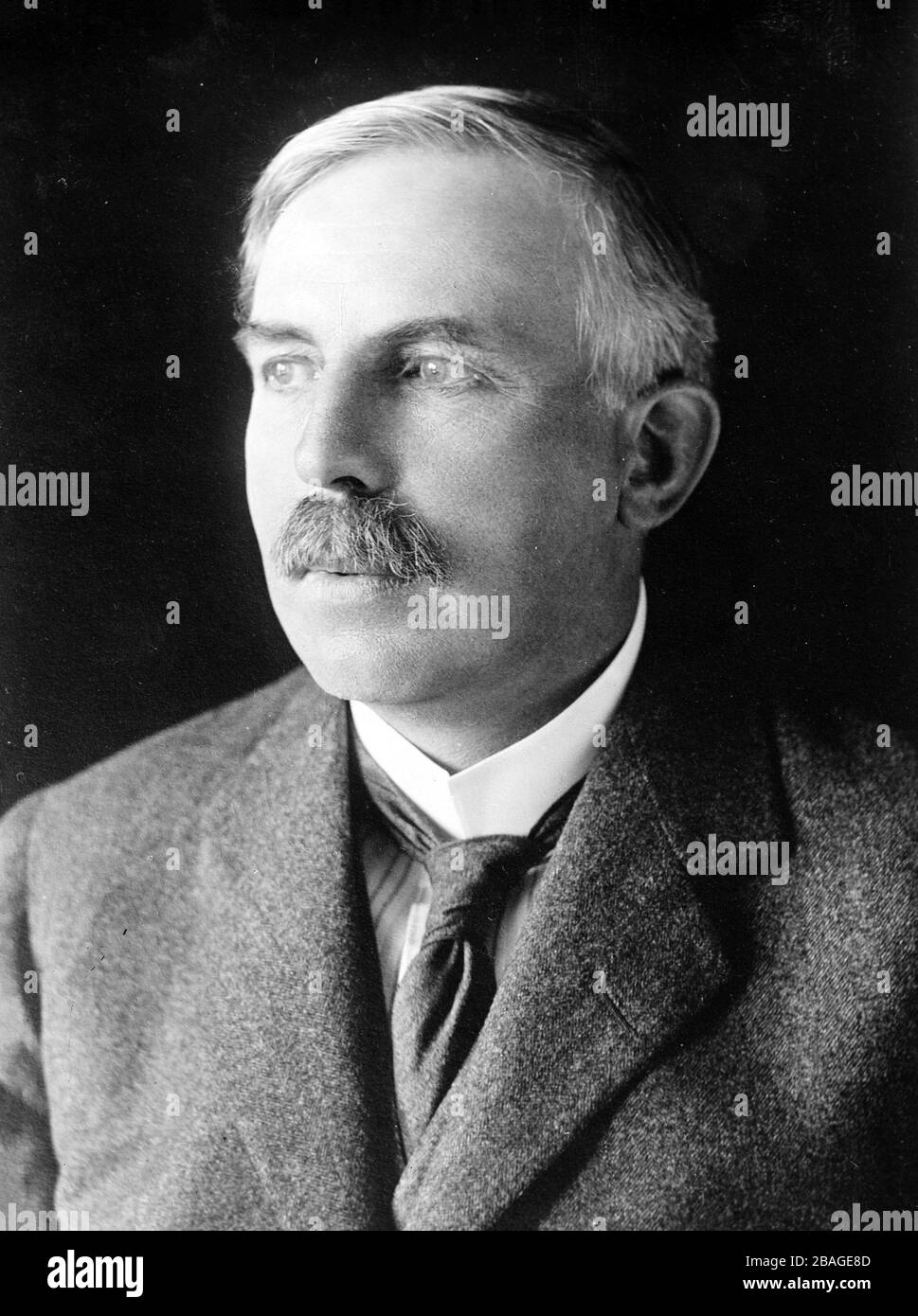 ERNEST RUTHERFORD (1871-1937) neuseeländisch geborener britischer Physiker, der Pionierarbeit in der Kernphysik leistete. Stockfoto