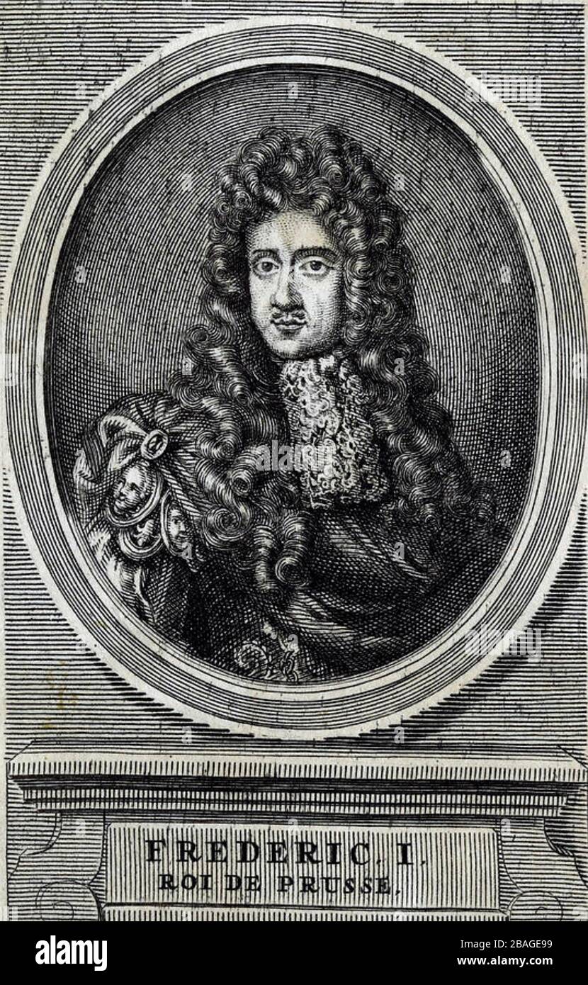 FRIEDRICH I. VON PRESSBURG (1657-1713) Stockfoto