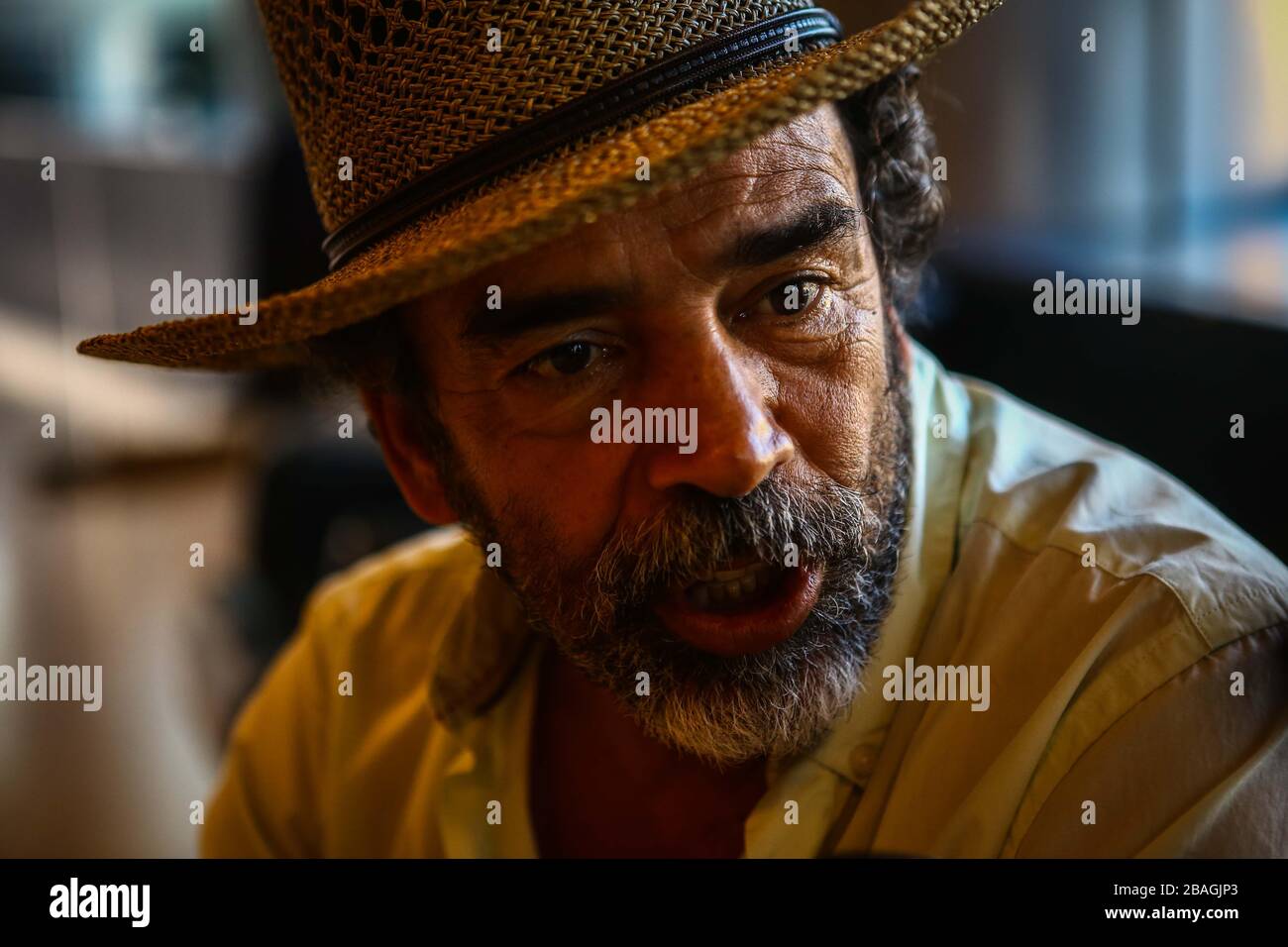 Damian Alzazar, Schauspieler, Preview a la obra EL PROFESOR en Auditorio Civco. Hermosillo Sonora A 20 Agosto 2015. CreditoFoto: LuisGutierrez Stockfoto