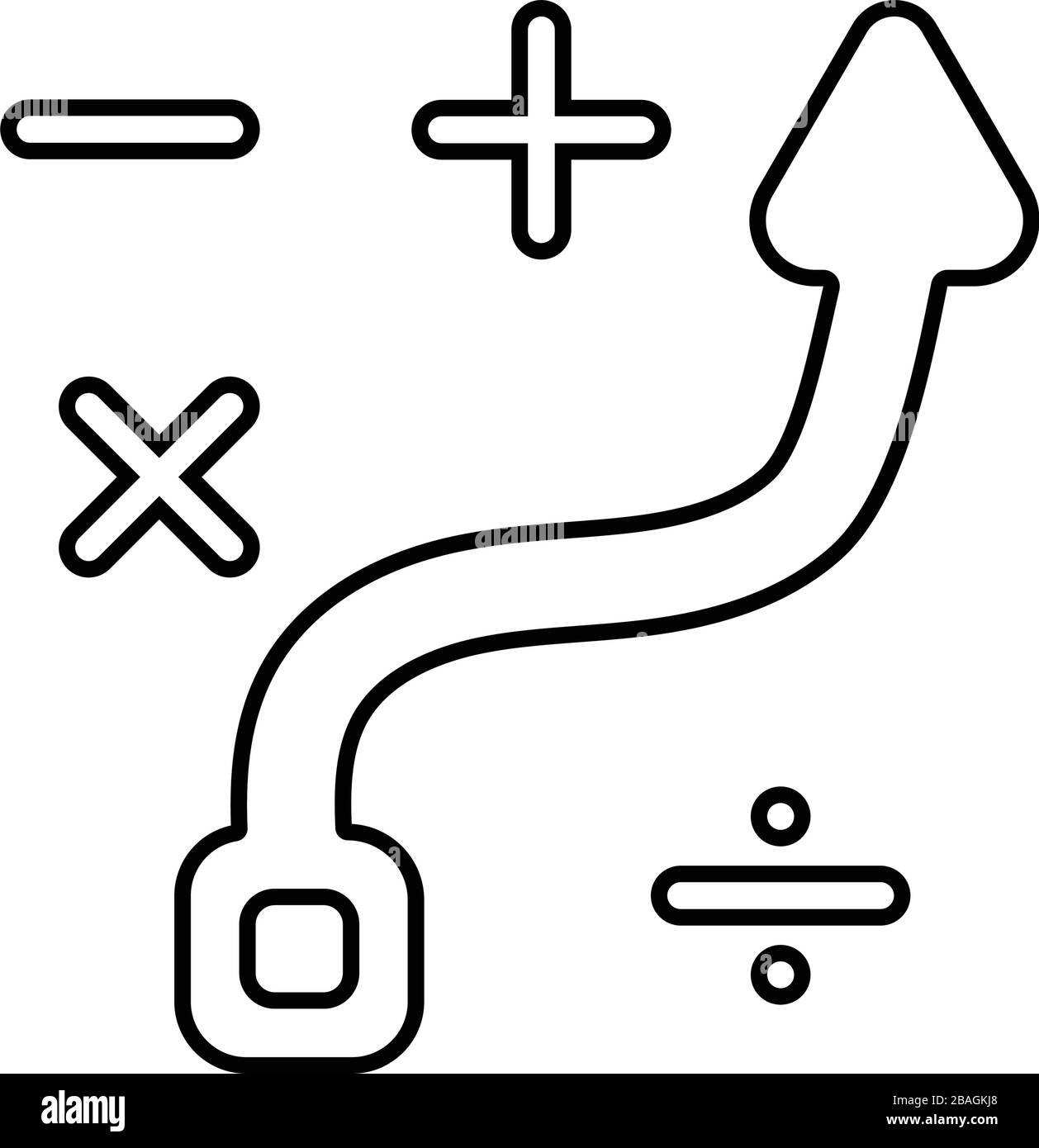 Gut organisierte und vollständig bearbeitbare Symbole für Vector Business Planning, Strategie, Taktik, Geldkonto für Vektorbestände und viele andere Zwecke. Stock Vektor