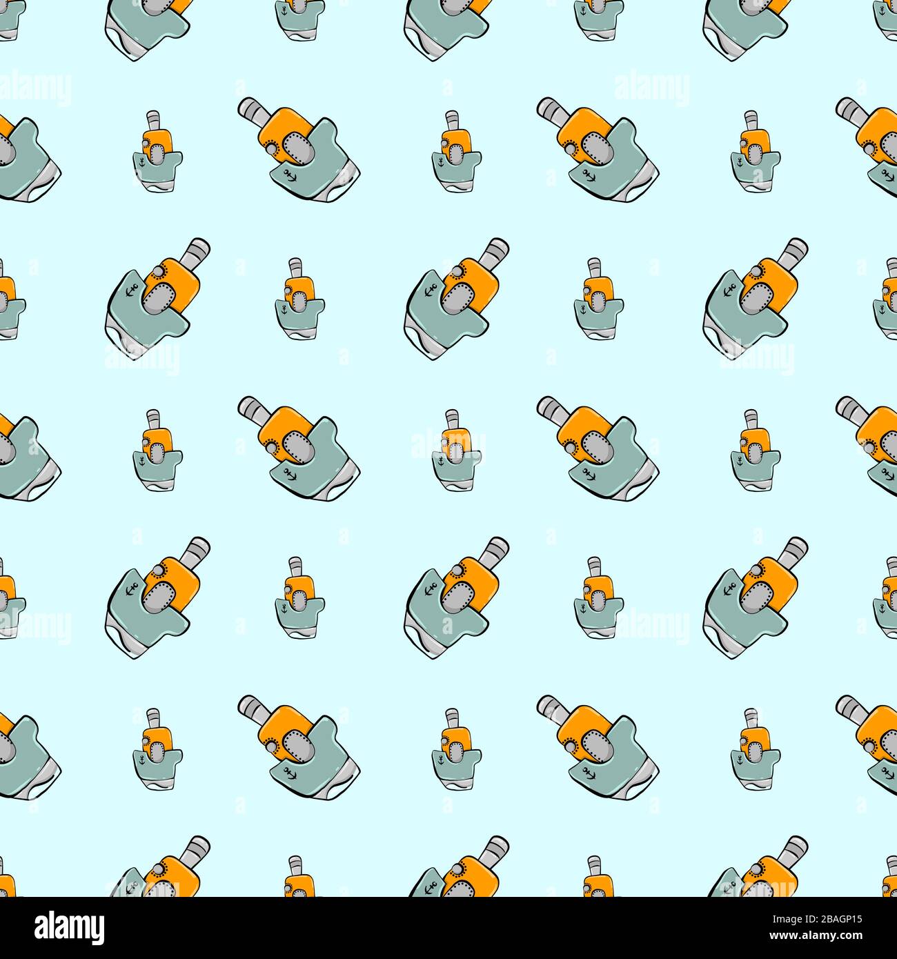 Bootmuster, Abbildung, Vektor auf weißem Hintergrund Stock Vektor