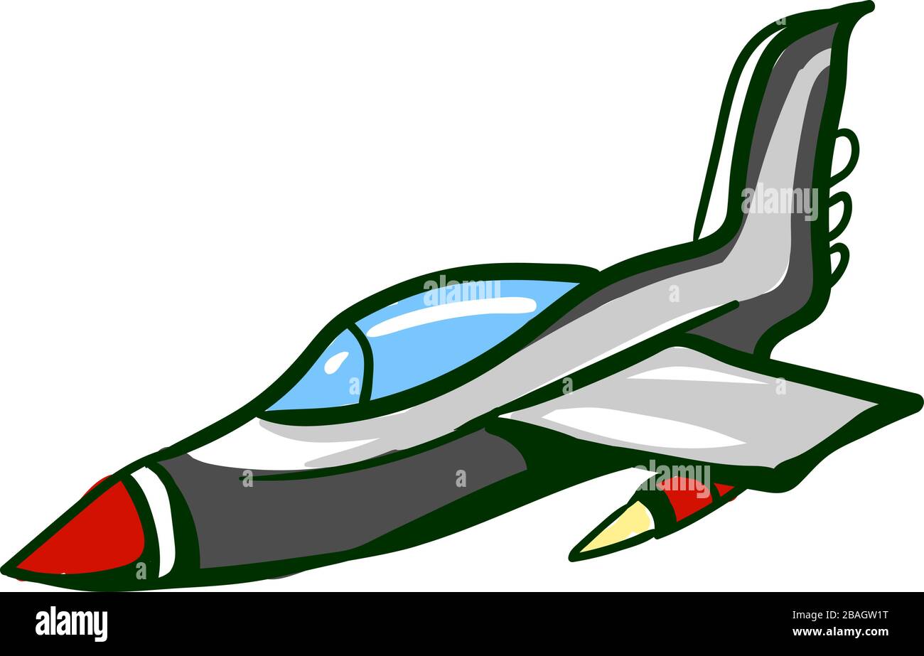 Marine-Militärjäger, Illustration, Vektor auf weißem Hintergrund Stock Vektor