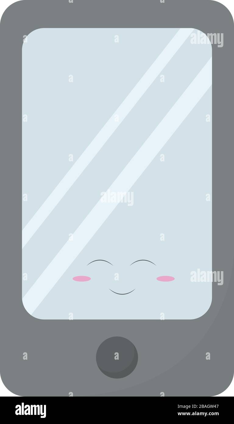 Handy, Illustration, Vektor auf weißem Hintergrund Stock Vektor