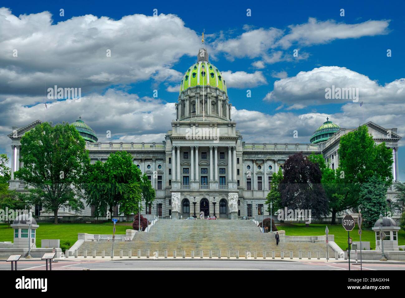 Staatliches Kapitolgebäude in Harrisburg PA Pennsylvania Stockfoto