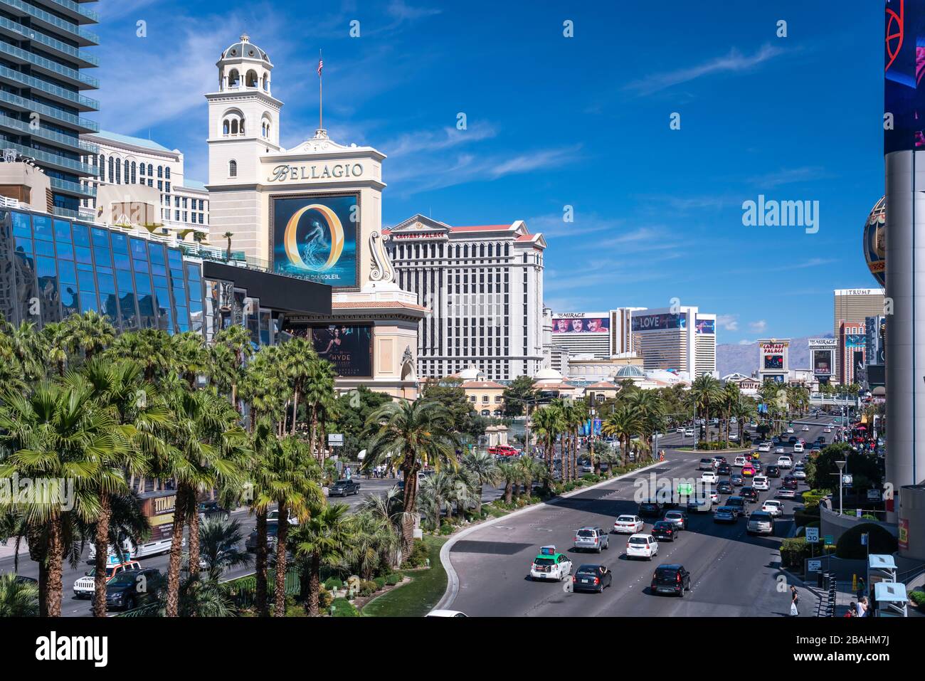 Der Strip in Las Vegas, Nevada, USA. Stockfoto
