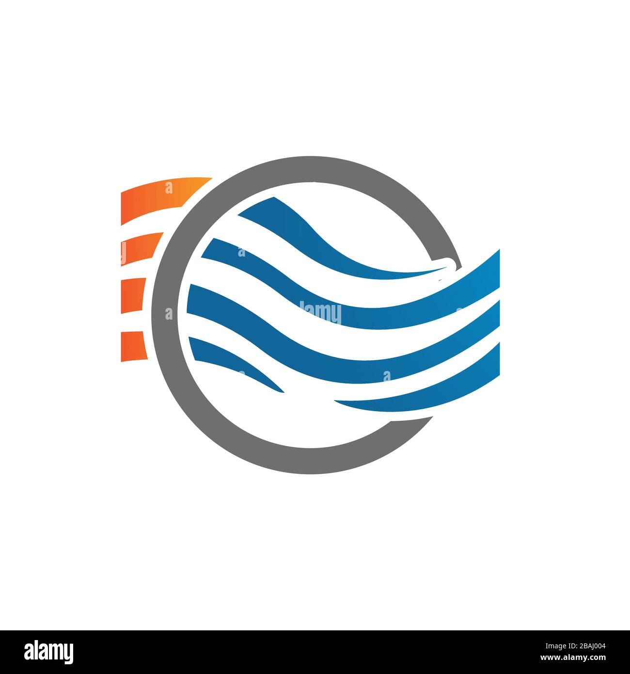 Cuztomize kreatives modernes Design mit Wasserwellen-Logo Vektorsymbol und Symbolabbildung Stock Vektor