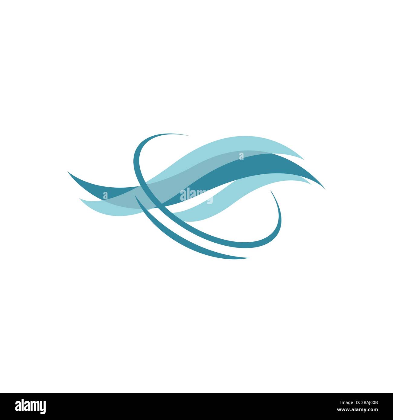 Cuztomize kreatives modernes Design mit Wasserwellen-Logo Vektorsymbol und Symbolabbildung Stock Vektor