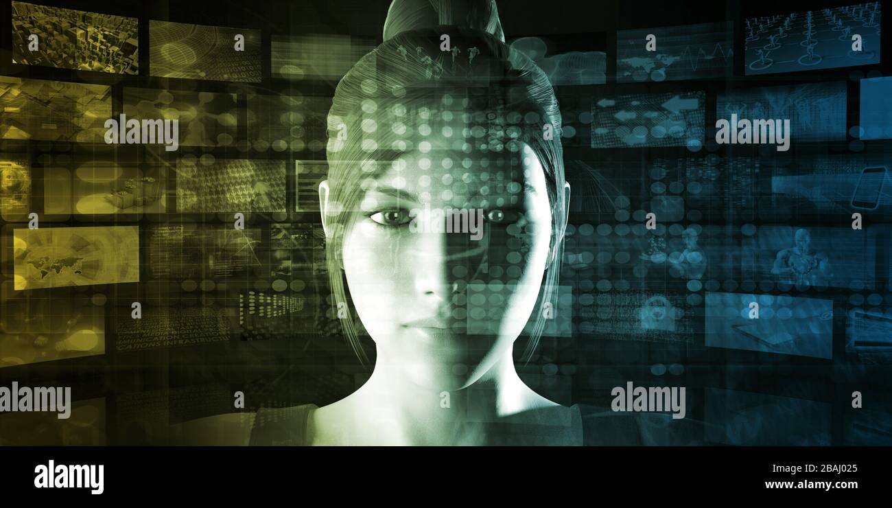 Digital Marketing Strategie mit Management Plattform Technologie Stockfoto