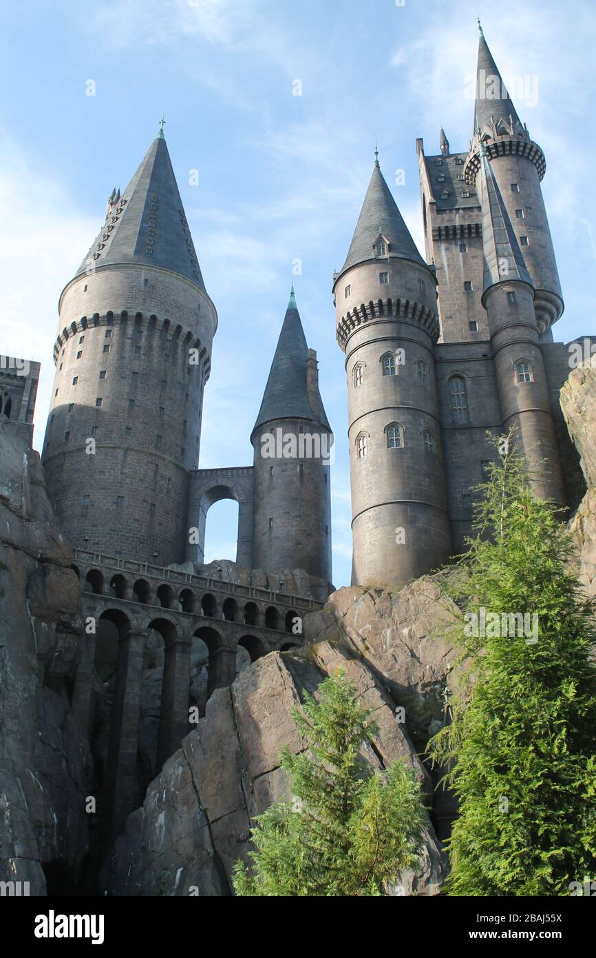 Schloss im Universal Orlando Park Stockfoto