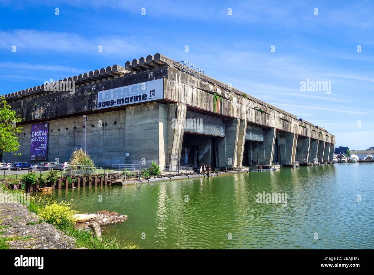 Bordeaux/Frankreich - 18. April 2018: Base sous-Marine Betasom - U-Boot-Basis. Stockfoto