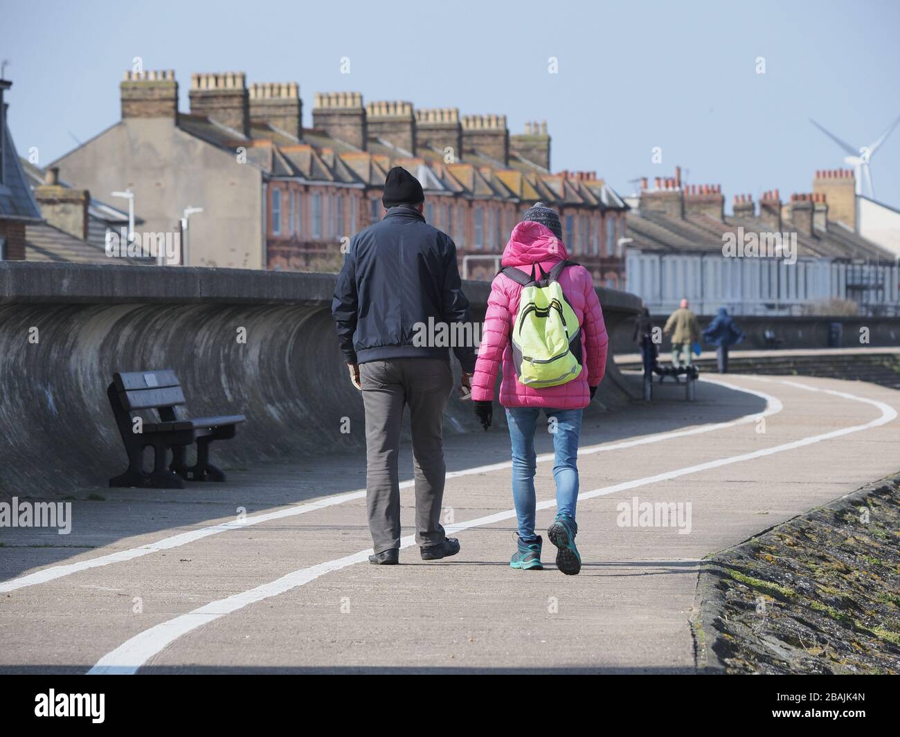 Sheerness, Kent, Großbritannien. März 2020. Wetter in Großbritannien: Ein sonniger, winder und kalter Morgen in Sheerness, Kent. Kredit: James Bell/Alamy Live News Stockfoto