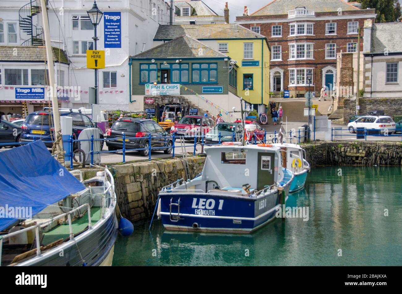 Falmouth in Cornwall, England, Großbritannien Stockfoto