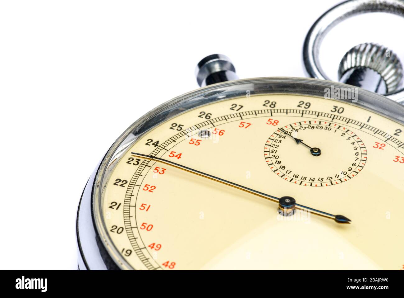 Altes analoges Chronometer im Detail Stockfoto