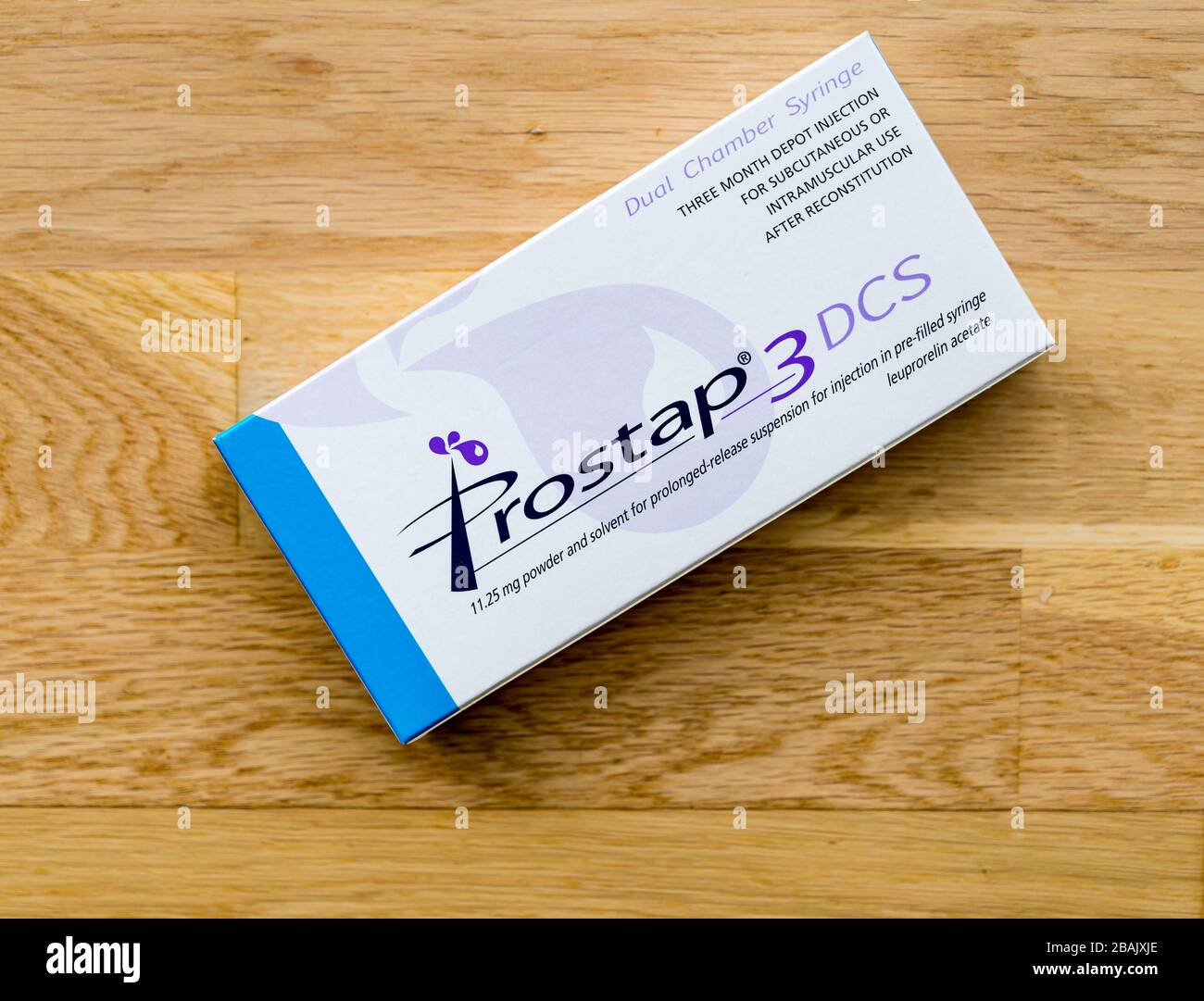 Prostap Leuprorelin-Acetat vorgefüllte Spritzenhormon-Behandlung für Prostatakrebs Stockfoto