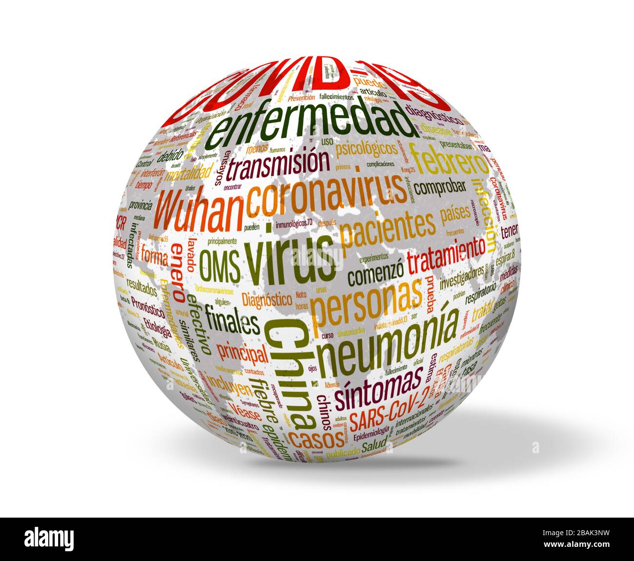 Coronavirus (Covid-19) - Español Stockfoto