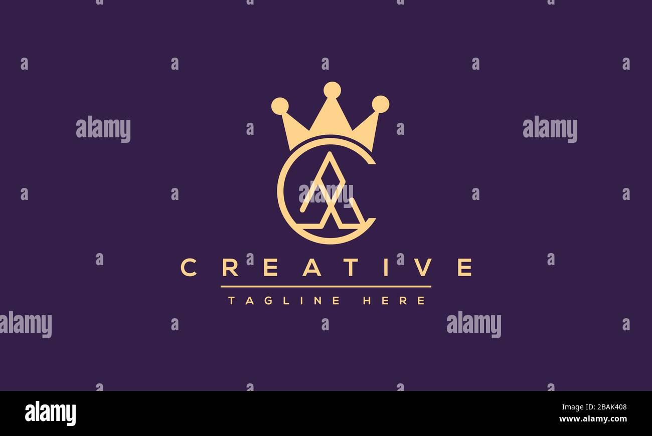 Moderne Buchstaben AC, A&C Logo Design Template Vector. Stock Vektor
