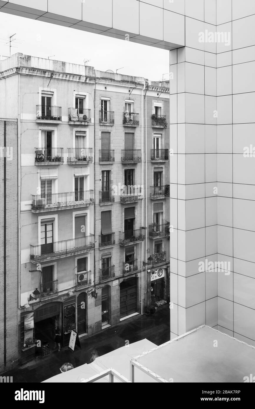 Barcelona Museum für zeitgenössische Kunst Stockfoto
