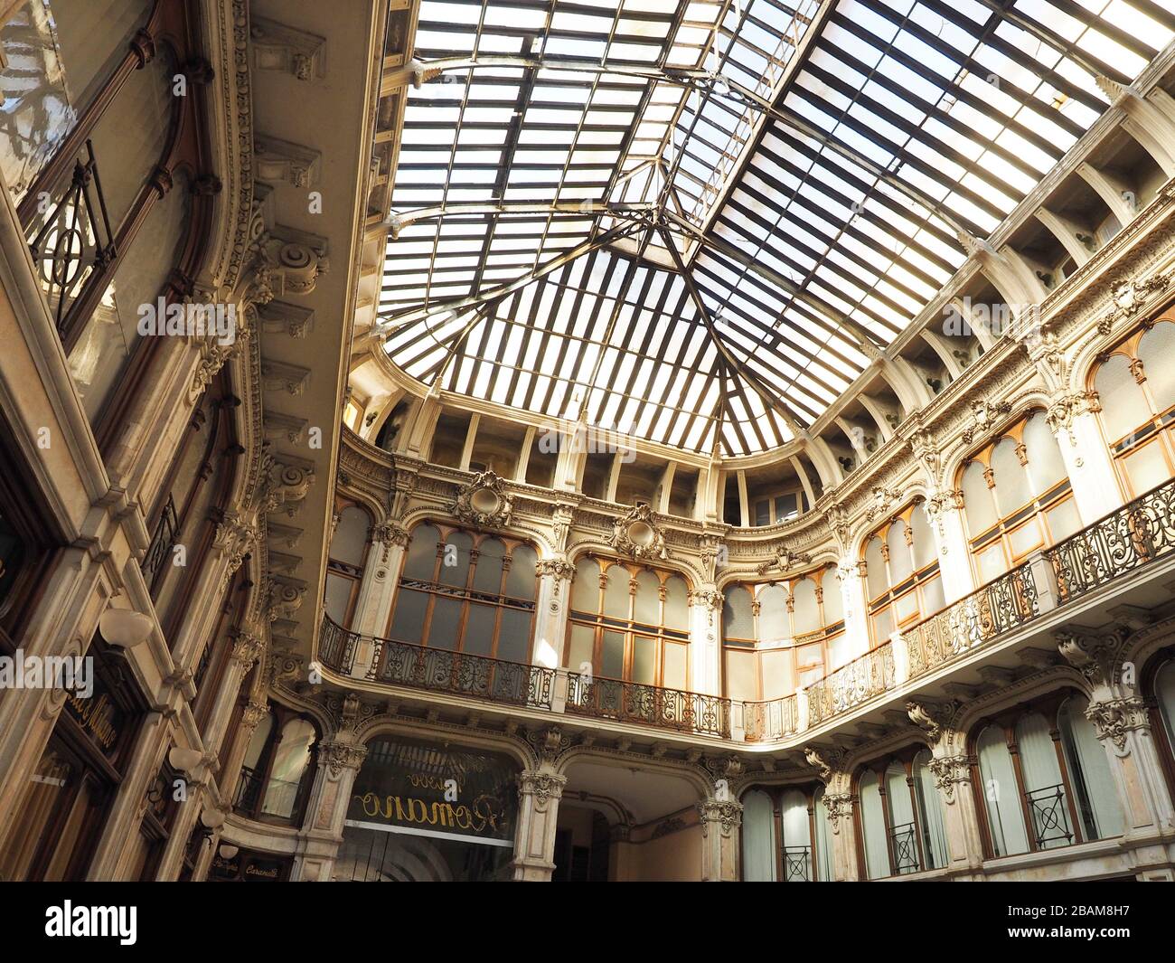 Galerie Galleria Subalpina, historische Handelsgalerien aus dem 19. Jahrhundert, historisches Zentrum, Turin, Piemont, Italien, Europa Stockfoto