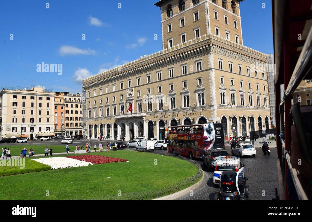 Assicurazioni Generali Spa auf der Piazza Venezia in der Stadt Rom, Italien Stockfoto