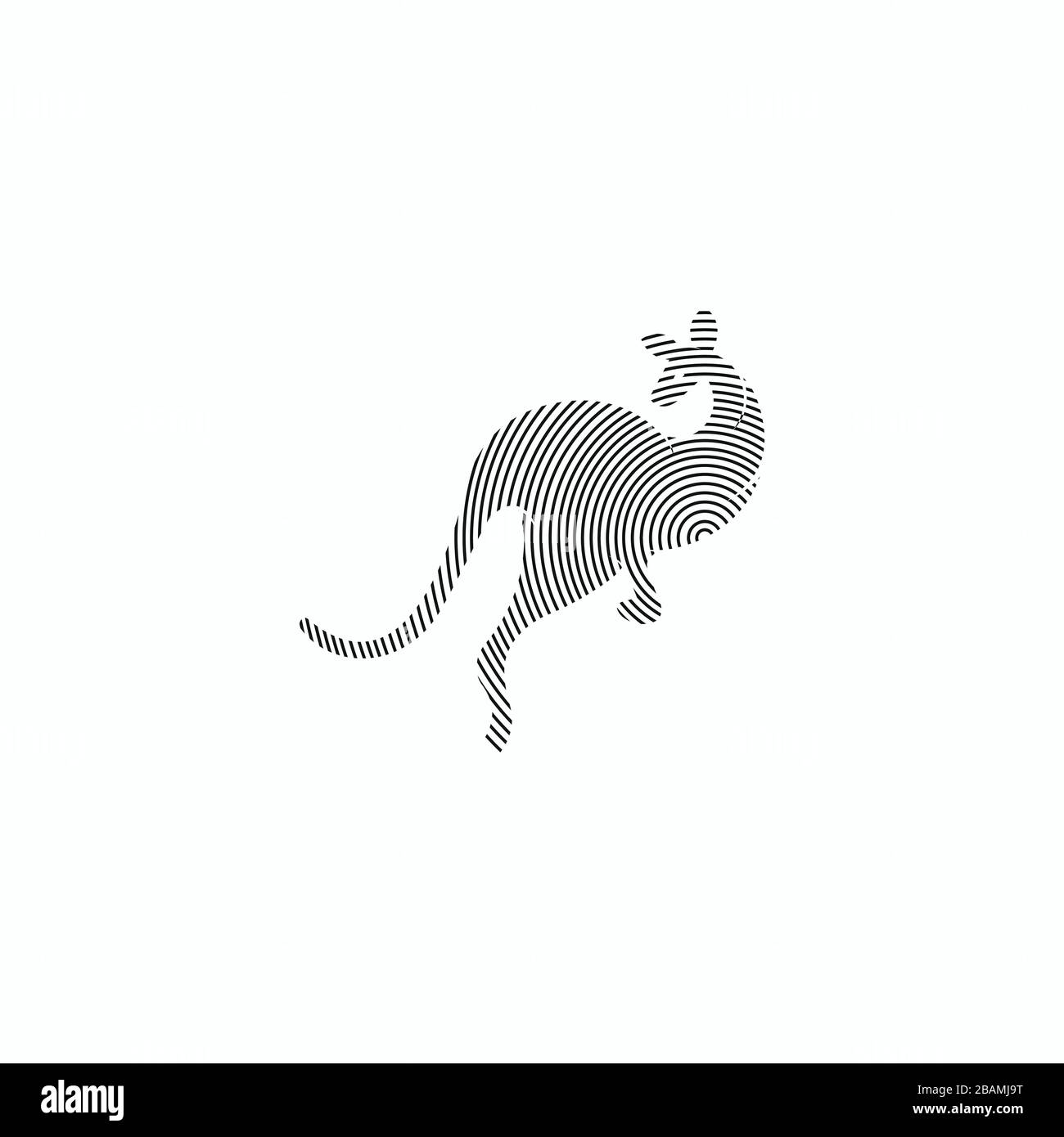 Designvorlage für Känguru-Logo Stock Vektor