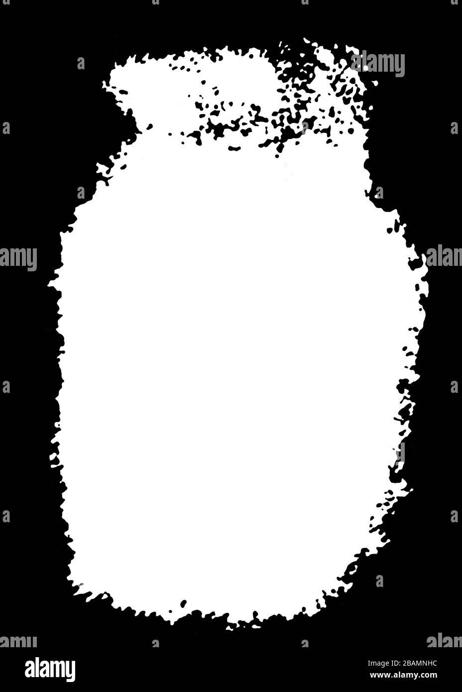 Dekorativer Schwarzweiß-Rand. Geben Sie Text ein, verwenden Sie als Overlay oder für Layer-/Beschnittmaske Stockfoto