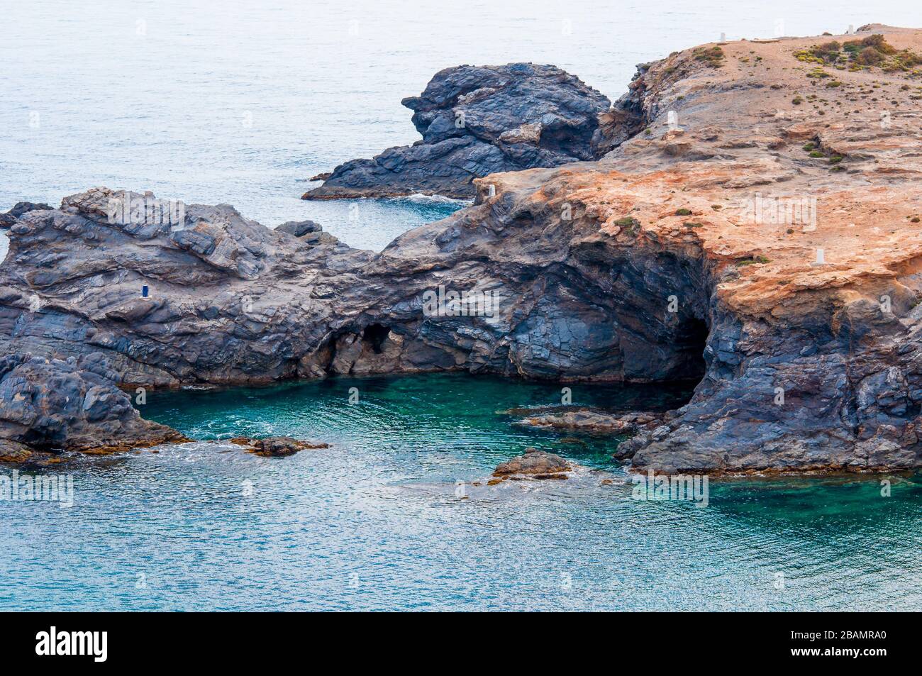 Küstenlandschaft im mittelmeer Stockfoto