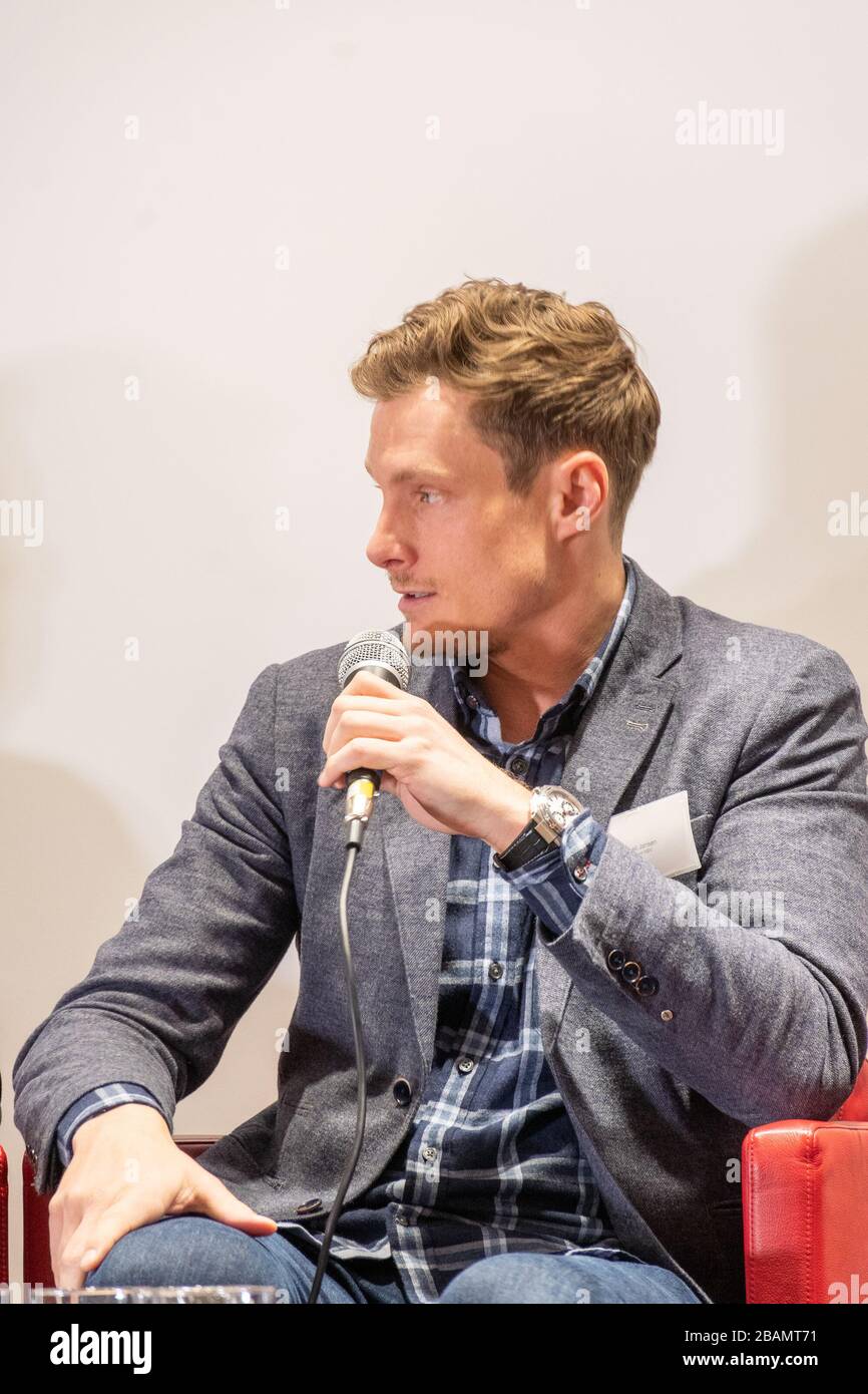 Marcell Jansen, HSV Vorstandssitzender, Hamburg, DB Casino 'Mediterrano' Hammerbrookhöfe, Erdung Hamburgiade 2019, 07.02.2019 Stockfoto