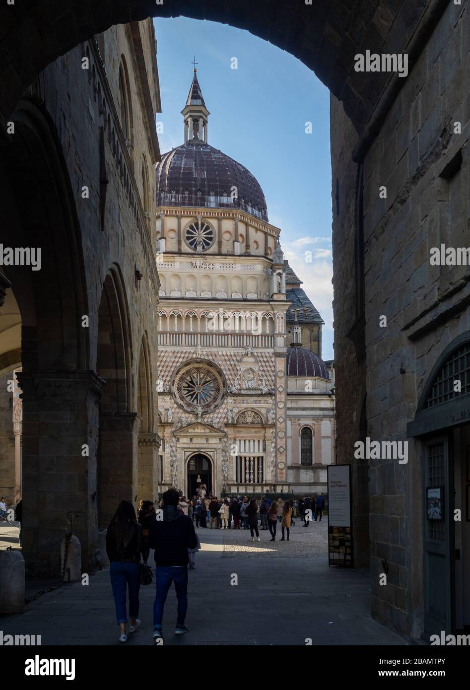 Colleoni-Kapelle, Bergamo Stockfoto