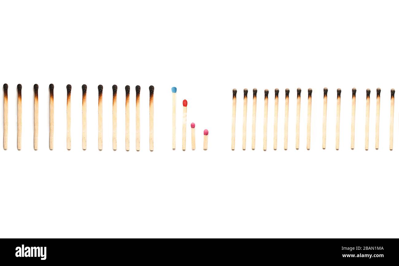 Passt isoliert auf weißem Hintergrund. Familienschutzkonzept. Reinheit. Schutz der Familie vor dem schlechten Einfluss der Gesellschaft Stockfoto