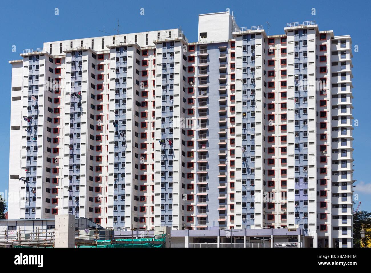 Apartmentgebäude "5 Banda Street", Banda Street, Chinatown, Outram District, Central Area, Singapore Island (Pulau Ujong), Singapur Stockfoto