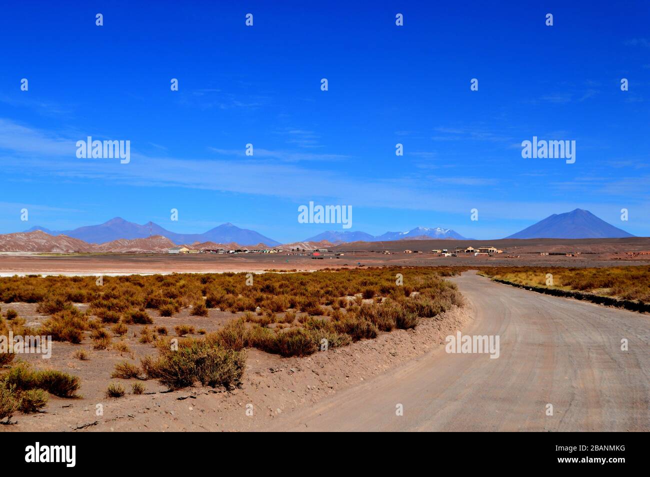 Ankunft in Tolar Grande, Salta, Argentinien. Stockfoto