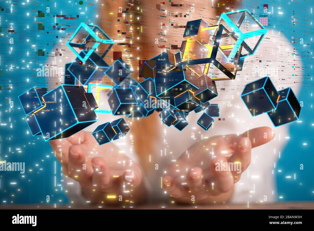 Ein Breitband-Internet und Multimedia-Streaming-Unterhaltung Stockfoto