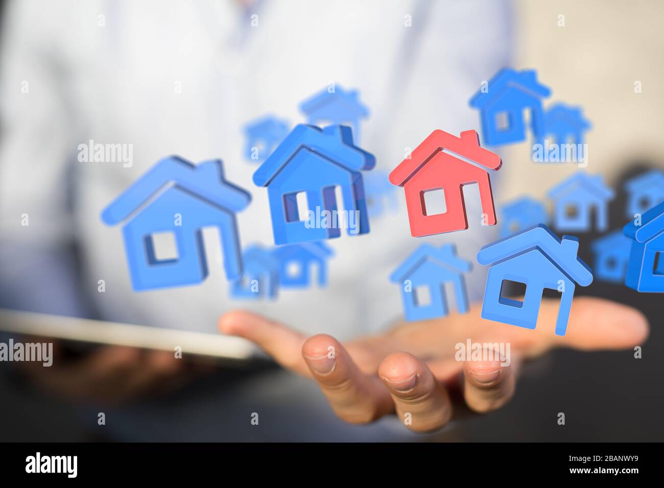 Ein Kaufvertrag für Hauskonzept Stockfoto