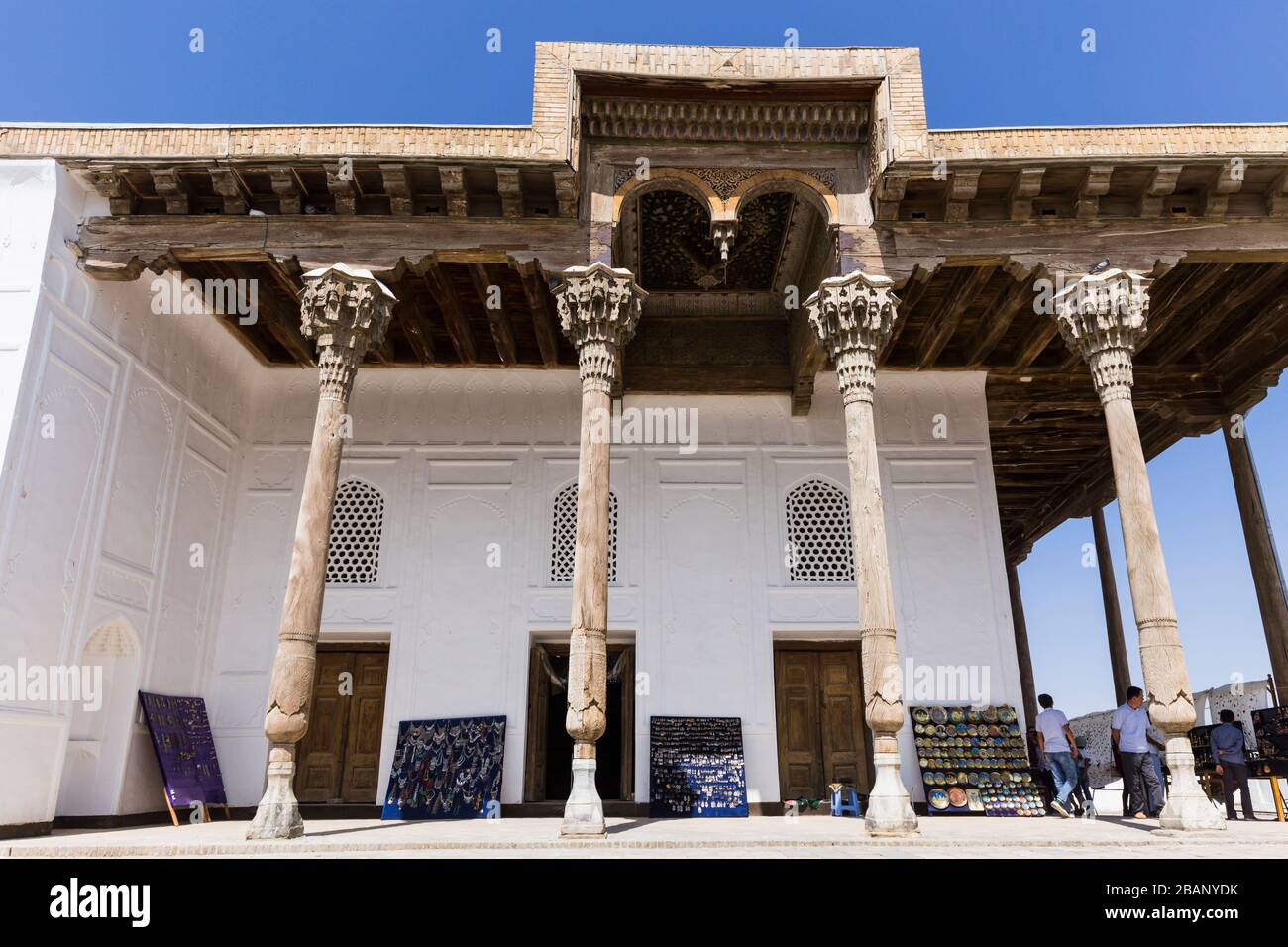 Die Jome-Moschee, auch Juma-Moschee, in der Festung Ark, Buchara, Buchara, Usbekistan, Zentralasien, Asien Stockfoto