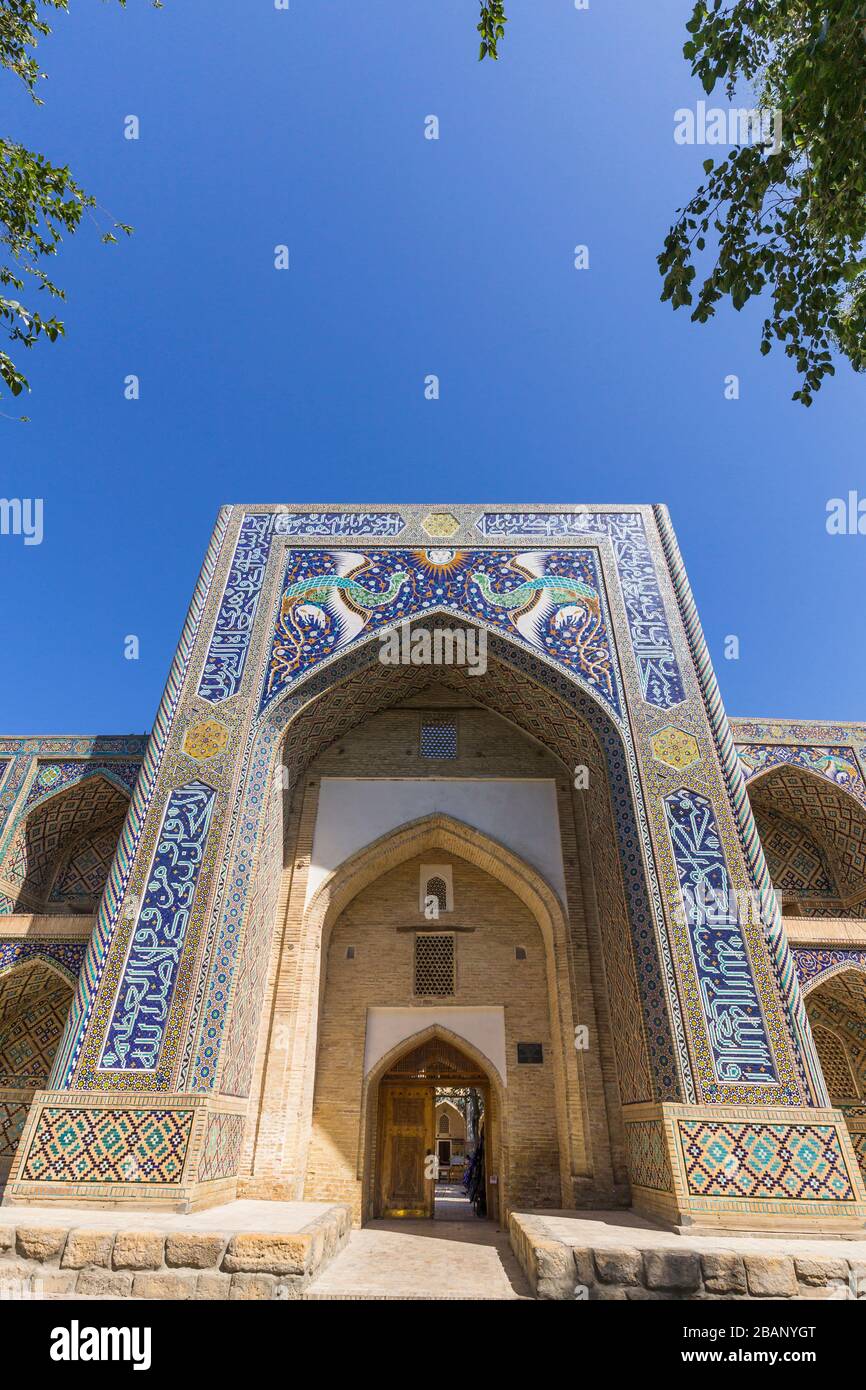 Nadir Divan Begi Madrasah oder Nadir Devonbegi, Buchara, Buchara, Usbekistan, Zentralasien, Asien Stockfoto