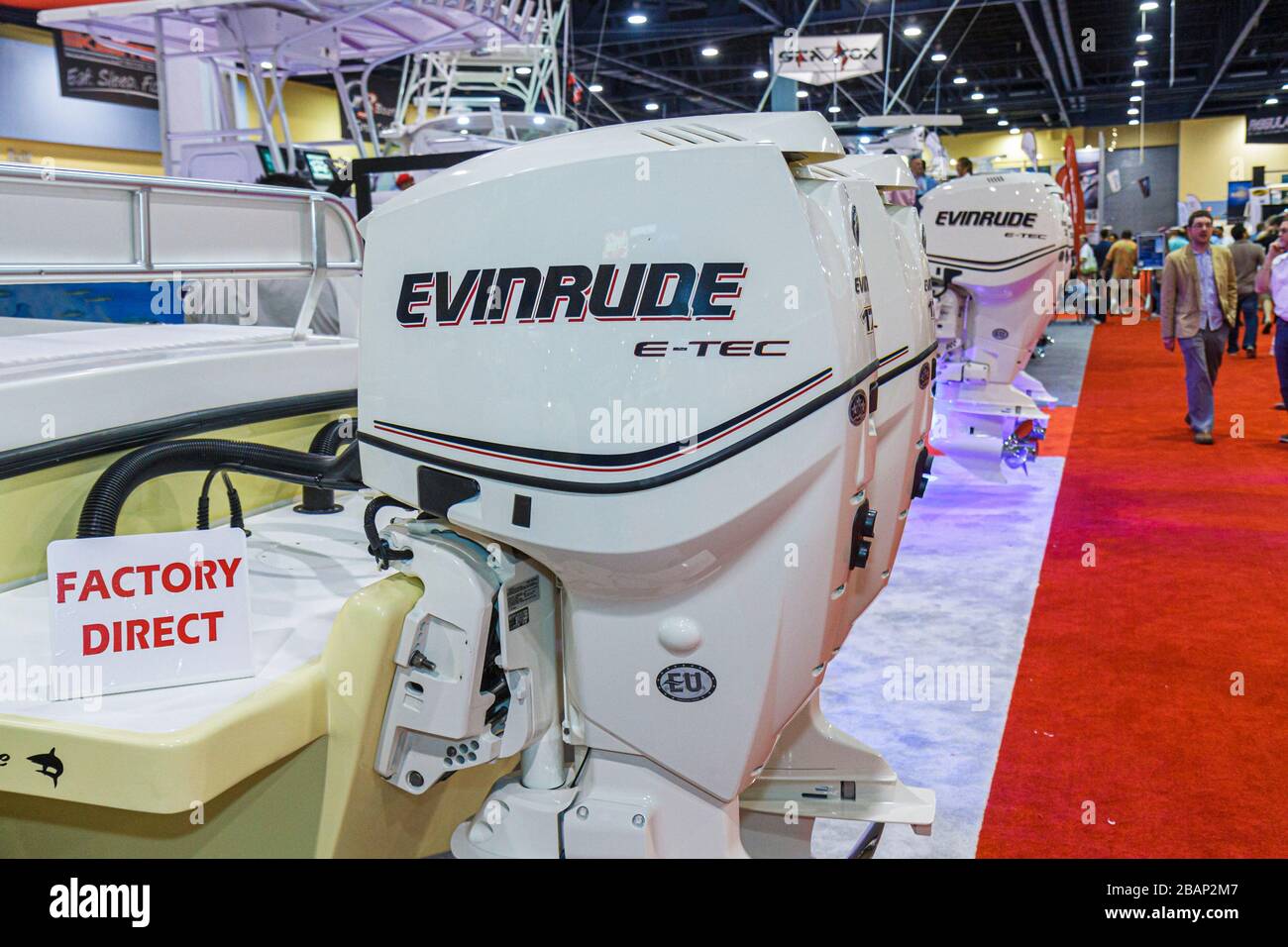 Miami Beach Florida, Miami Beach Convention Center, Miami International Boat Show, Aussteller, Anbieter Stände Stand Markt Markt Markt, Käufer b Stockfoto