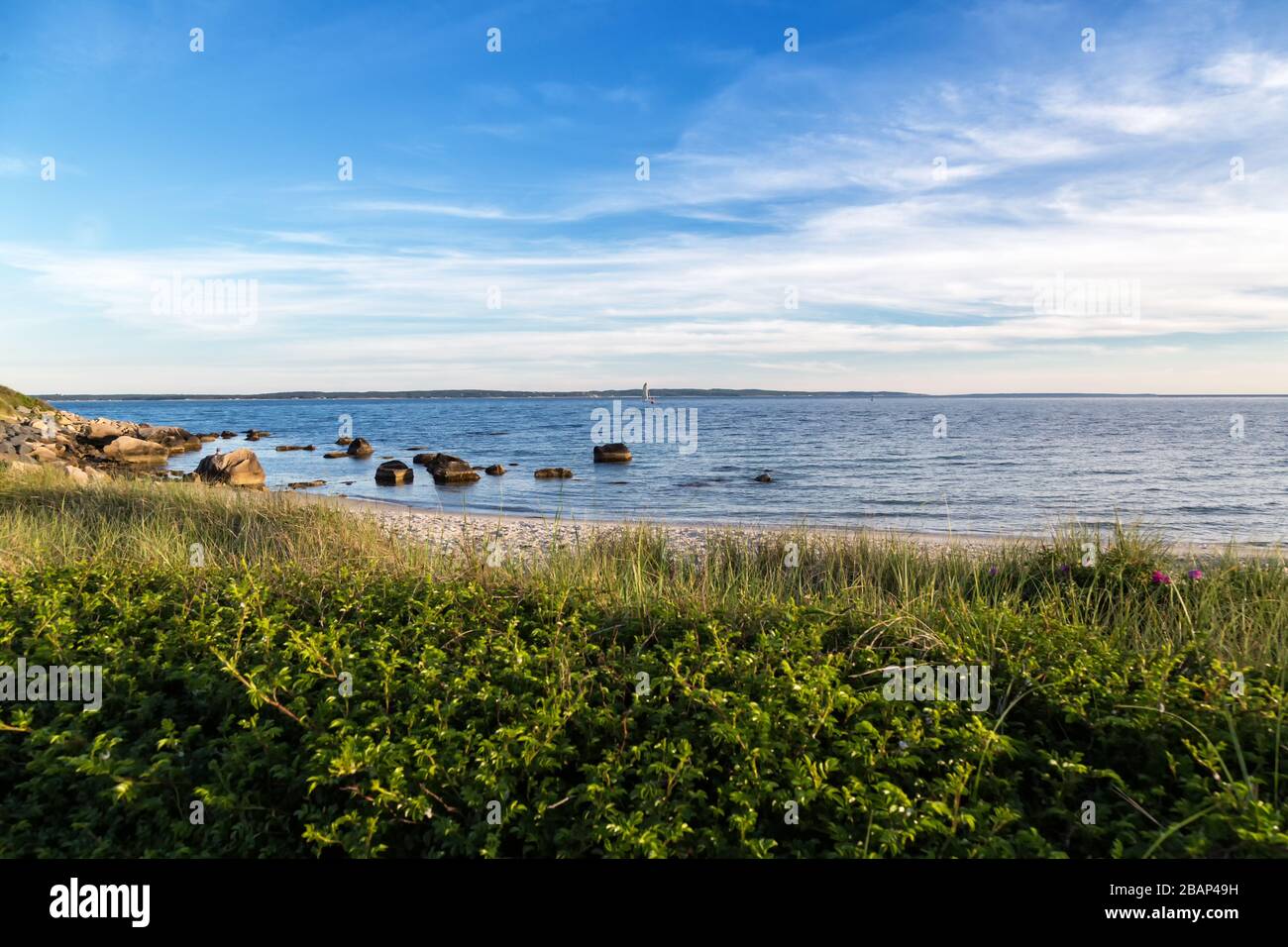 Ein Sommertag an der Küste von Massachusetts Stockfoto